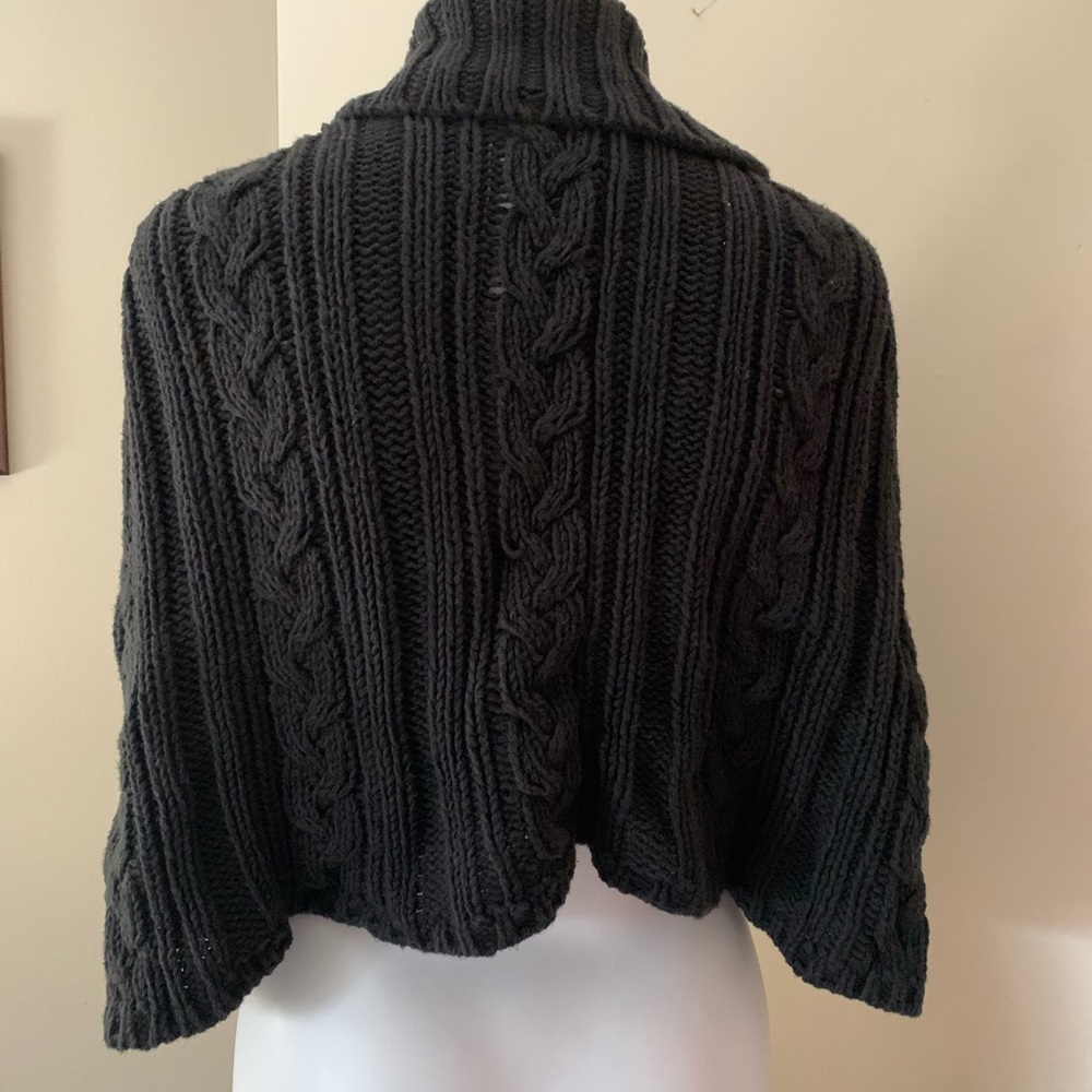 Metro 7 Charcoal Shrug Shawl Sweater - Picture 5 of 5